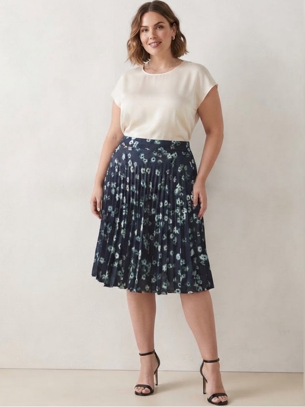 Simply Vera Vera Wang Patterned Skater Skirt